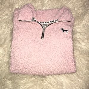 Victoria’s Secret Pink Sherpa Quarter Zip